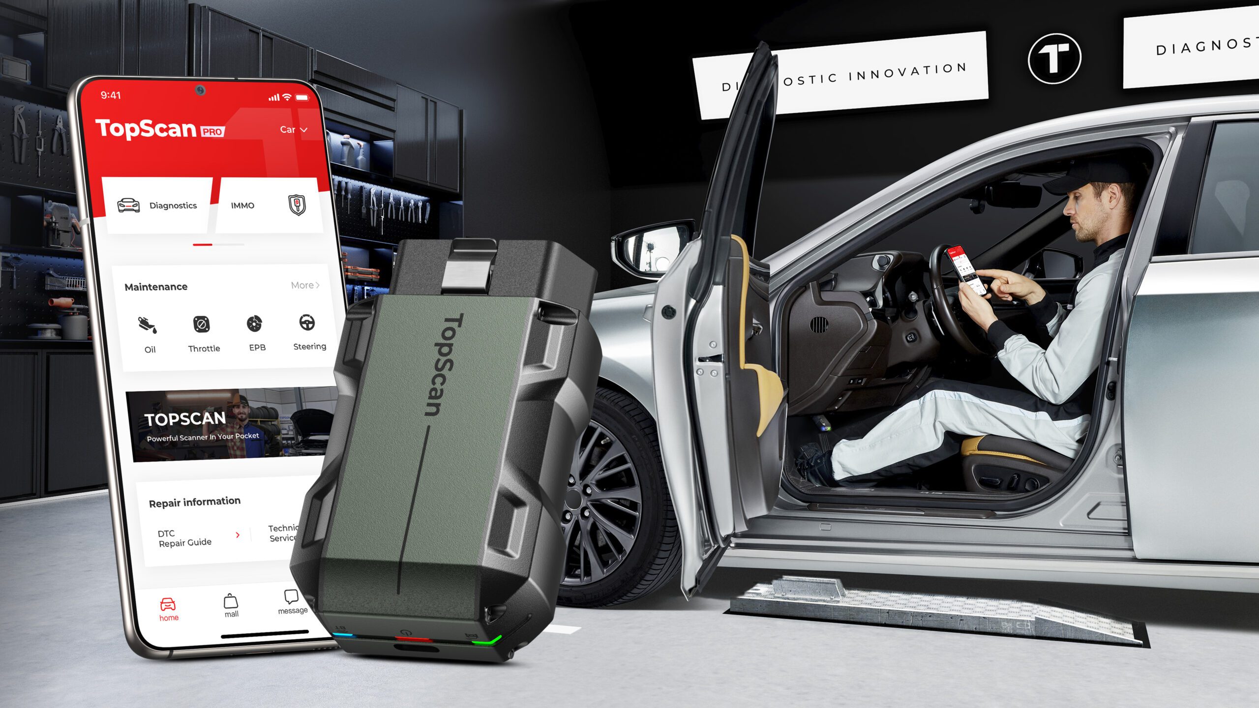 Professional car diagnostic tool & engine code reader 2025