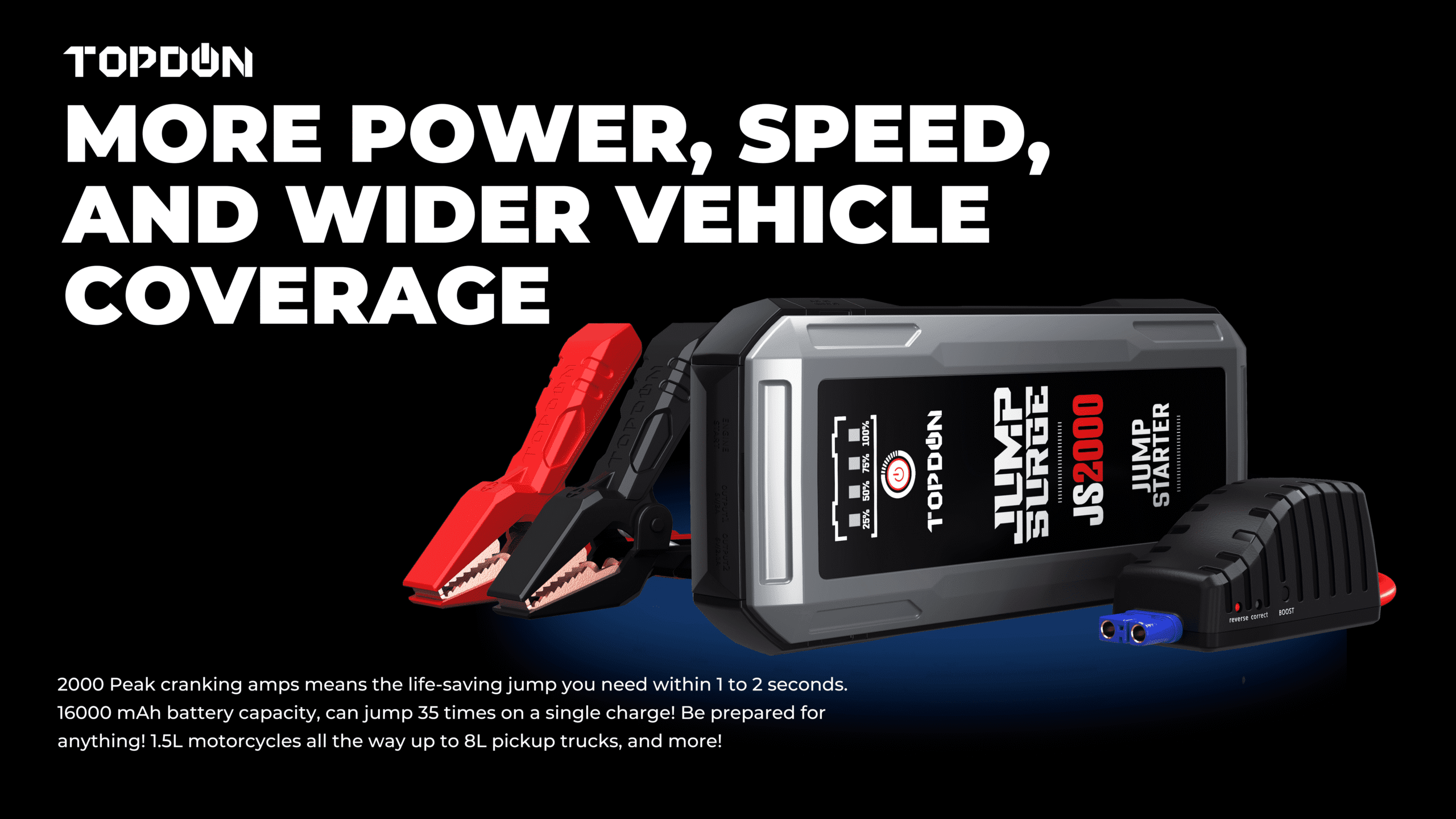 “JS 1200 Pro helping in dead-battery situations roadside”